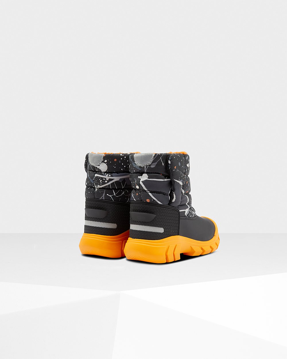 Botas de Nieve Hunter Niños - Original Big Insulated - Grises Negros - DIZHRMQ-37